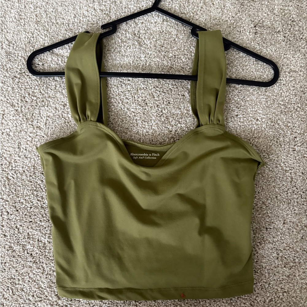 Abercrombie & Fitch Khaki Green Tank Top